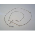 Strieborná dámska retiazka Krížik zirkóny DRS425334 925/1000 3,34g