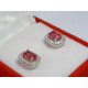 Strieborné dámske náušnice farebné zirkóny DAS242 925/1000 2,42g