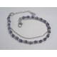 Strieborný dámsky náramok s korálkami ródium,zirkón DNS20440 925/1000 4,40 g