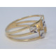 Výrazný dámsky prsteň žltobiele zlato DP58303V 14 karátov 585/1000 3,03 g