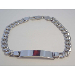 Strieborný náramok s platničkou ródium DNS211087 925/1000 10,87g