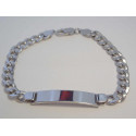 Strieborný náramok s platničkou ródium DNS211087 925/1000 10,87g