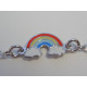 Detský zdobený náramok DÚHA ródium DNS14180 925/1000 1,80 g