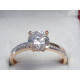 Zlatý dámsky snubný prsteň červené zlato kamienky VP53189C 14 karátov 585/1000 1,89 g