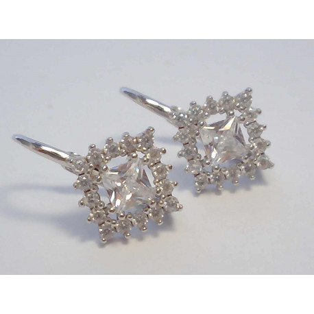 Strieborné dámske náušnice zirkóny DAS246 925/1000 2,46g