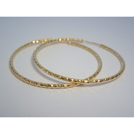 Pozlatené strieborné náušnice kruhy VAS329 925/1000 3,29g
