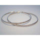 Strieborné dámske náušnice kruhy ródium VAS653 925/1000 6,53g