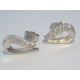 Strieborné dámske napichovacie naušnice ródium kamienky VAS136 925/1000 1,36 g