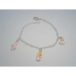 Strieborný detský náramok s príveskami VNS13326 925/1000 3,26g