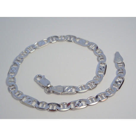 Strieborný pánsky náramok vzorované očká ródium VNS225732 925/1000 7,32 g