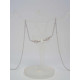 Strieborná dámska retiazka zirkóny, opál ródium DRS40293 925/1000 2,93g