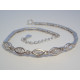 Strieborný dámsky náramok s kamienkami ródium VNS17463 925/1000 4,63 g
