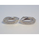 Dámske strieborné naušnice s kamienkami ródium VAS2 925/1000 2,0 g