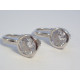 Dámske strieborné naušnice číry zirkón ródium VAS305 925/1000 3,05 g