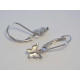 Strieborné detské naušnice motýliky opál ródium VAS131 925/1000 1,31 g