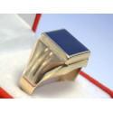 Zlatý pánsky prsteň žlté zlato čierny ONYX VP66486Z 14 karátov 585/1000 4,86 g