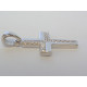 Strieborný dámsky prívesok krížik s kamienkami VIS128 925/1000 1,28 g