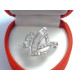 Zaujímavý dámsky strieborný prsteň zirkóny ródium DPS52285 925/1000 2,85 g
