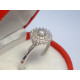 Žiarivý dámsky strieborný prsteň kamienky zirkóna ródium DPS56260 925/1000 2,60 g