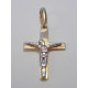 Zlatý prívesok Ježiš na kríži VI109V viacfarebné zlato 14 karátov 585/1000 1,09 g