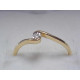 Dámsky zlatý prsteň s diamantom žlté zlato VP55115Z 14 karátov 585/1000 1,15g