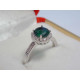 Dámsky strieborný prsteň s farebným zirkónom,ródium VPS54328 925/1000 3,28g