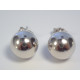 Ródiované dámske strieborné napichovacie naušnice guličky VAS331 925/1000 3,31 g