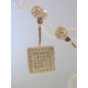 Strieborné dámske  napichovacie naušnice s kamienkami VAS449 925/1000 4,49g