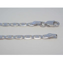 Strieborná vzorovana dámska retiazka, ródium VRS455542 925/1000 5,42g
