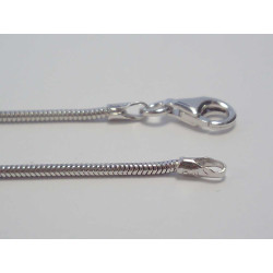 Strieborná dámska retiazka lanko, ródium VRS45362 925/1000 3,62g