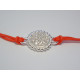Dámsky strieborný náramok  červená šnúrka VNS128 925/1000 1,28 g
