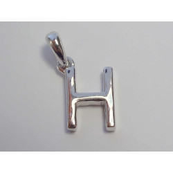 Strieborný prívesok písmeno H VIS072 925/1000 0,72g