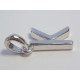 Strieborný prívesok písmeno K, ródium VIS072 925/1000 0,72g