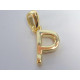 Pozlatený strieborný prívesok písmeno P VIS064 925/1000 0,64g