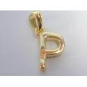 Pozlatený strieborný prívesok písmeno P VIS064 925/1000 0,64g
