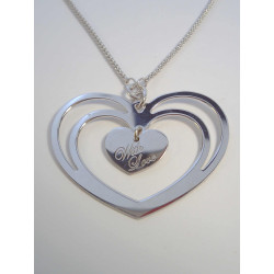 Ródiovaná dámska strieborná retiazka srdiečko WHIT LOVE VRS38589 925/1000 5,89 g