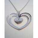 Ródiovaná dámska strieborná retiazka srdiečko WHIT LOVE VRS38589 925/1000 5,89 g