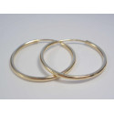 Dámske zlaté naušnice jednoduché kruhy VA176Z žlté zlato 14 karátov 585/1000 1,76 g