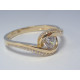Dámsky zlatý snubný prsteň číre zirkóniky VP60277Z žlté zlato 14 karátov 585/1000 2,77 g