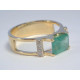 Zlatý dámsky prsteň prírodný kameň, diamant DP59562Z 14 karátov 585/1000 žlté zlato 5,62g