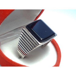 Strieborný pánsky prsteň onyx VP63668 925/1000 6,68g
