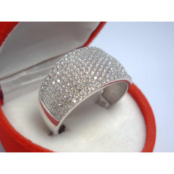 Strieborný dámsky prsteň so zirkónmi VPS63367 925/1000 3,67g