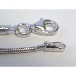 Strieborná dámska retiazka lánko ródium VRS38234 925/1000 2,34g