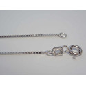 Jemná strieborná dámska retiazka, ródium VDRS38140 925/1000 1,40g
