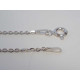 Strieborná dámska retiazka, ródium VRS38155 925/1000 1,55g