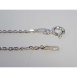 Strieborná dámska retiazka, ródium VRS38155 925/1000 1,55g