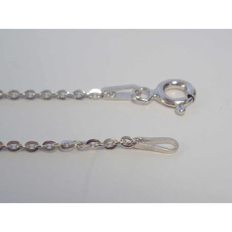 Strieborná dámska retiazka, ródium VRS38155 925/1000 1,55g