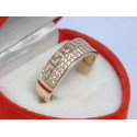 Zlatý dámsky prsteň s gréckym vzorom kamienky VP56293Z žlté zlato 14 karátov 585/1000 2,93 g