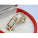 Dámsky zlatý prsteň kamienky zirkónu VP50181Z žlté zlato 14 karátov 585/1000 1,81 g