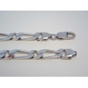 Strieborná pánska retiazka vzor FIGARO, ródium VRS554528 925/1000 45,28g